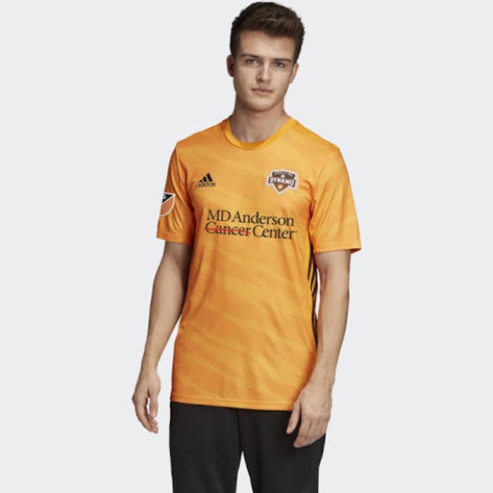 2020 Adidas Men’s Houston Dynamo MLS Home Soccer Jersey Medium New without Tag